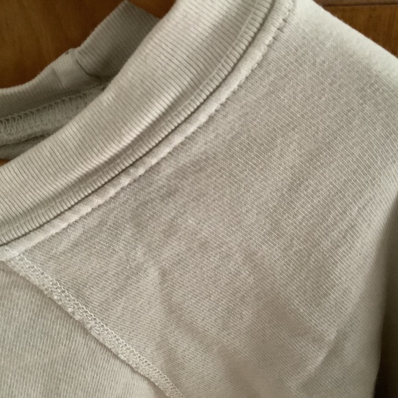 Bundle of Two MATE the Label Terry Raglan Sweatshirts- Charcoal Gray and Bone - Picture 8 of 10